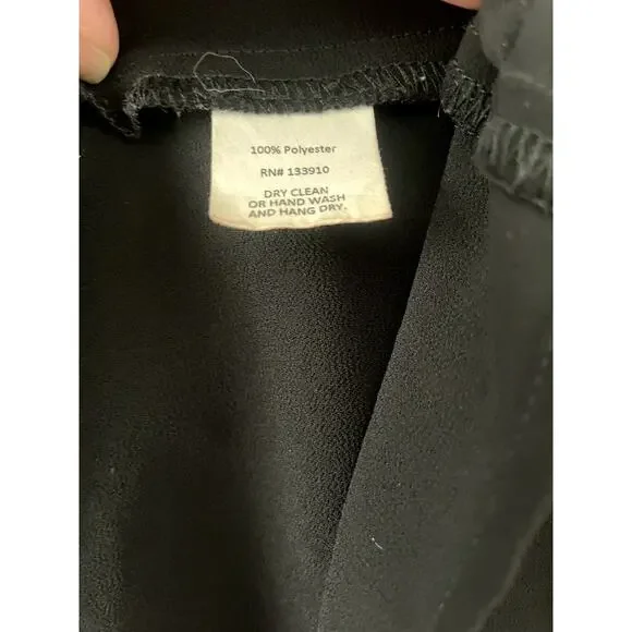 Show Me Your Mumu Black Poet Tie Blouse Sz L - Picture 6 of 6